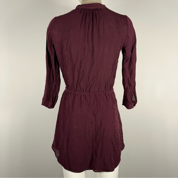 Babaton Deep Burgundy Long Sleeve Dress Size XS - Picture 4 of 12